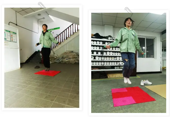 诺瓦特伦开启指压板跳绳活动 助职工释放压力